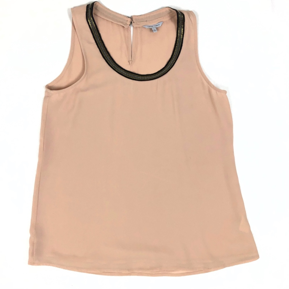 Naked Zebra Tan Sleeveless Top